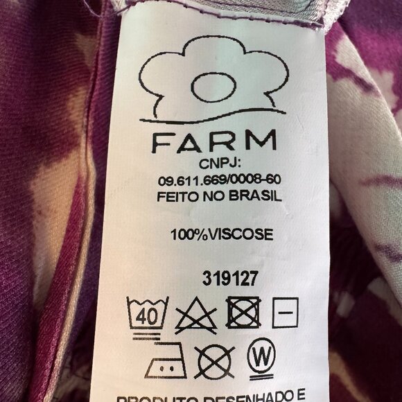 NWT FARM RIO Tropical Print Crossback V-Neck Halter Dress in Women's GG/US XL - Picture 13 of 15